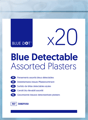 Assorted blue detectable plasters Assorted blue detectable plasters